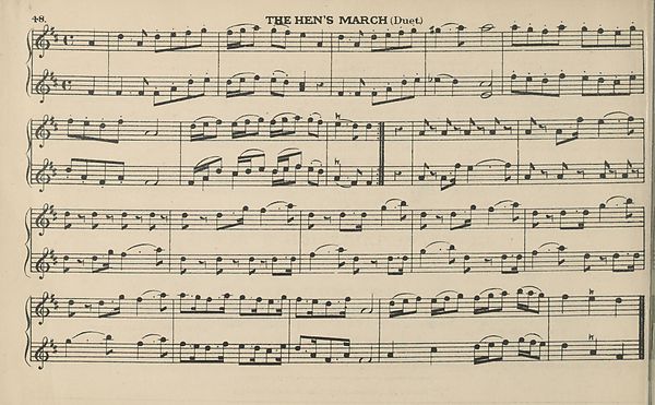 (56) Page 48 - Hen's March - Glen Collection of printed music > Printed ...