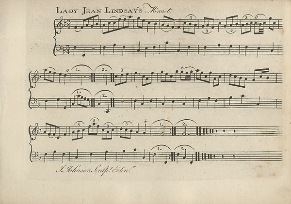 (11) [Page 1] - Lady Jean Lindsay's minuet