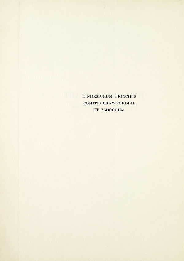 (8) Verso of half title page - 