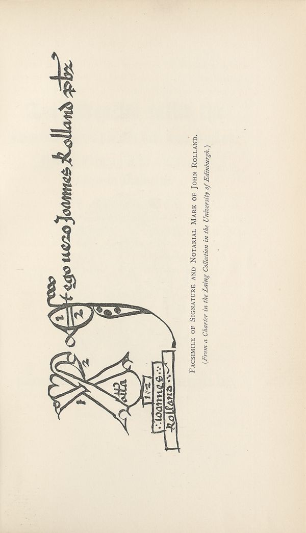 (39) Facsimile - Signature and notarial mark of John Rolland