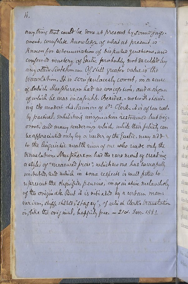 (10) Manuscript notes, page ii - 
