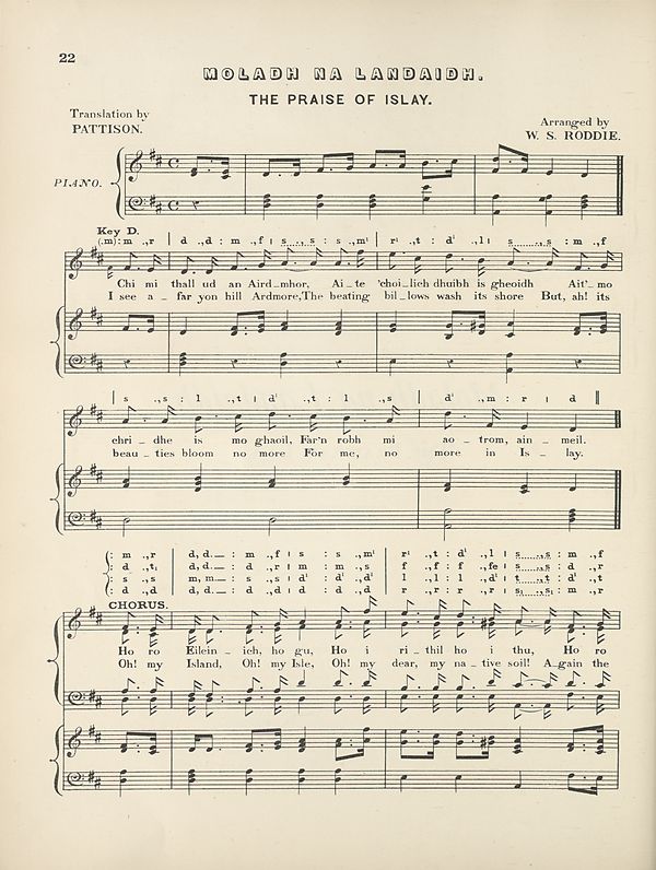 (32) Page 22 - Moladh na landaidh (The praise of Islay)