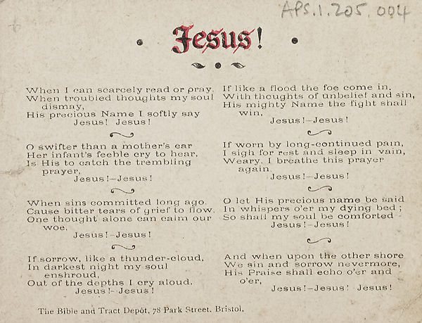 (23) Inside back cover - Jesus