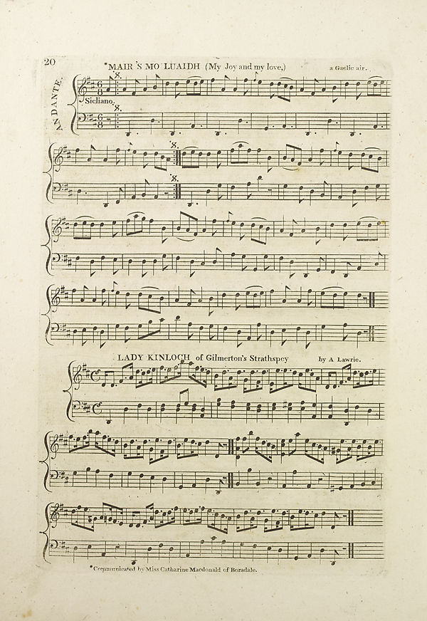 (26) Page 20 - Mair's mo luaidh (My joy and my love) -- Lady Kinloch of Gilmerton's strathspey