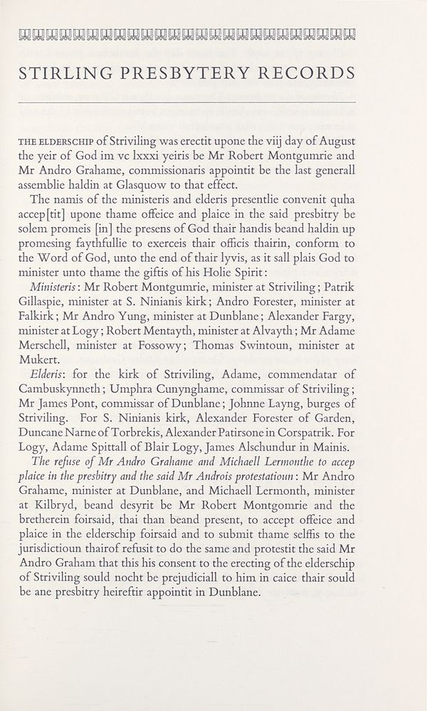 (52) [Page 1] - Stirling Presbytery records