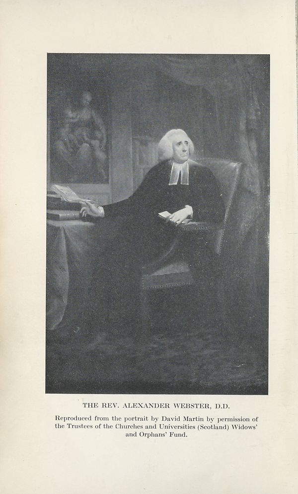 (9) Frontispiece portrait - Reverend Alexander Webster