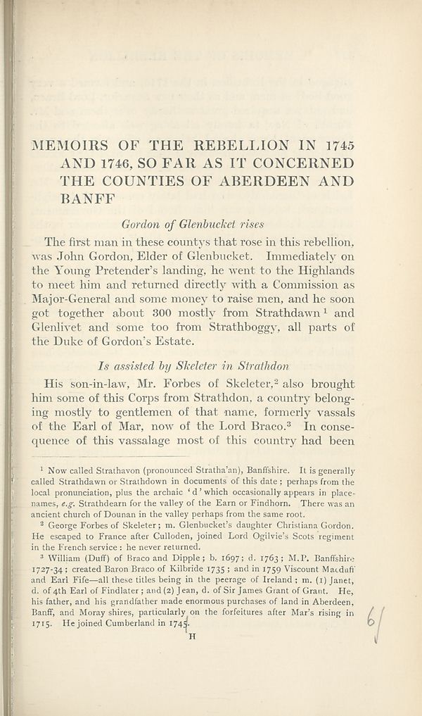 (210) Page 113 - Memoirs of the rebellion in 1745 and 1746, so far as it concerned the counties of Aberdeen and Banff