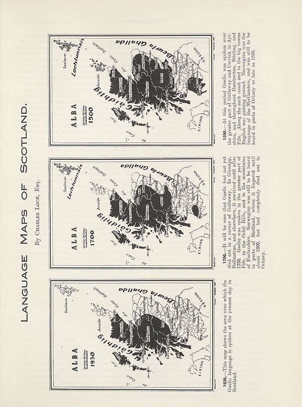 (21) Illustration - Language maps of Scotland