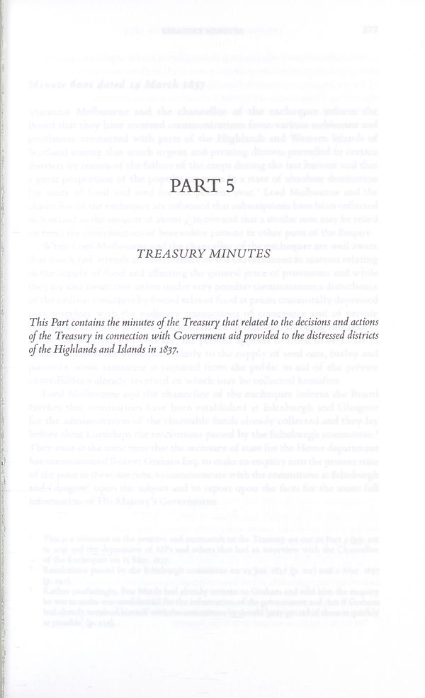 (352) Divisional title page - Part 5, Treasury minutes