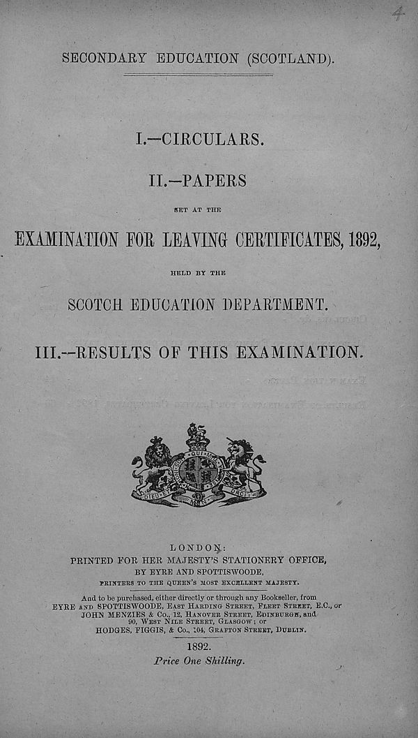 (1) Title page