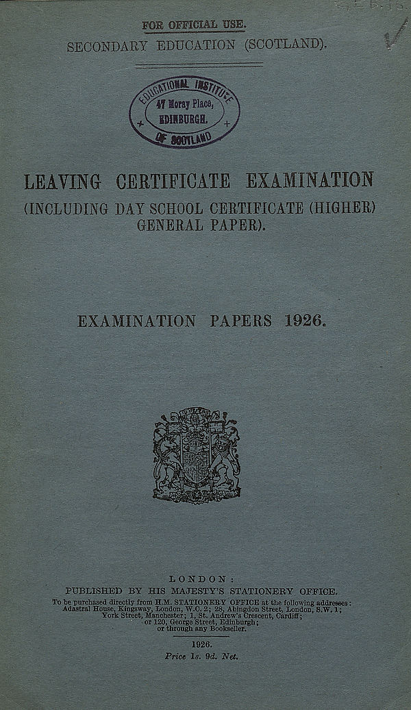 (1) Title Page
