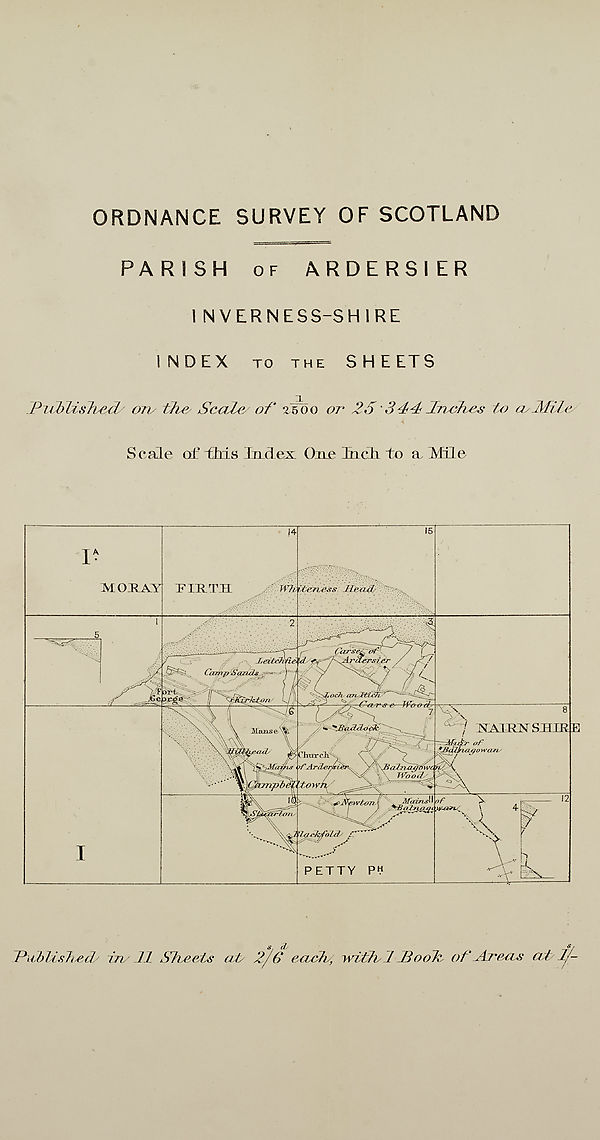 (10) Map - Parish of Ardisier, Inverness-shire