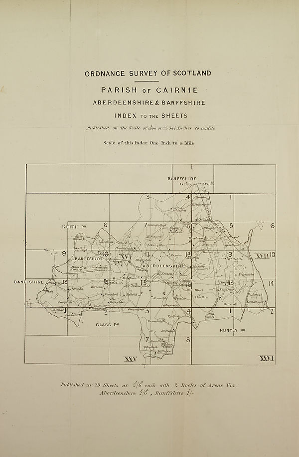 (75) Map - Parish of Cairnie, Aberdeenshire & Banffshire