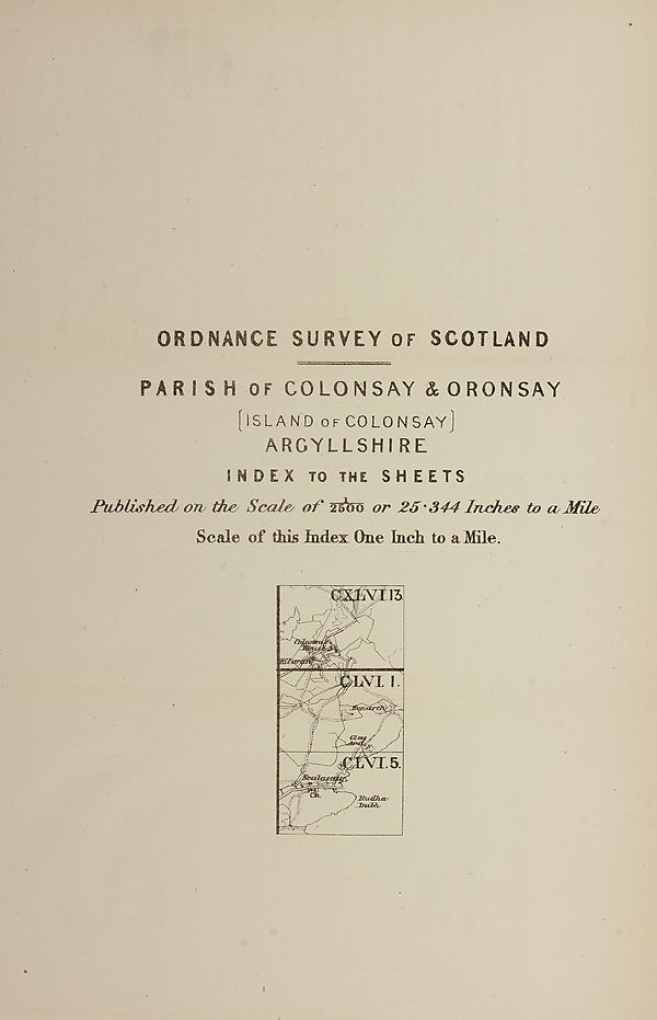 (235) Map - Parish of Colonsay & Oronsay (Island of Colonsay), Argyllshire