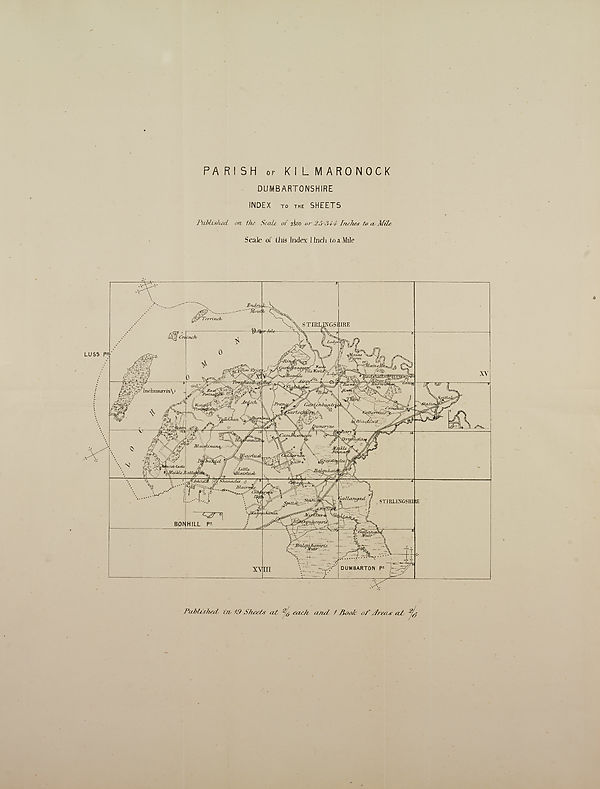 (646) Map - Parish of Kilmaronock, Dumbartonshire