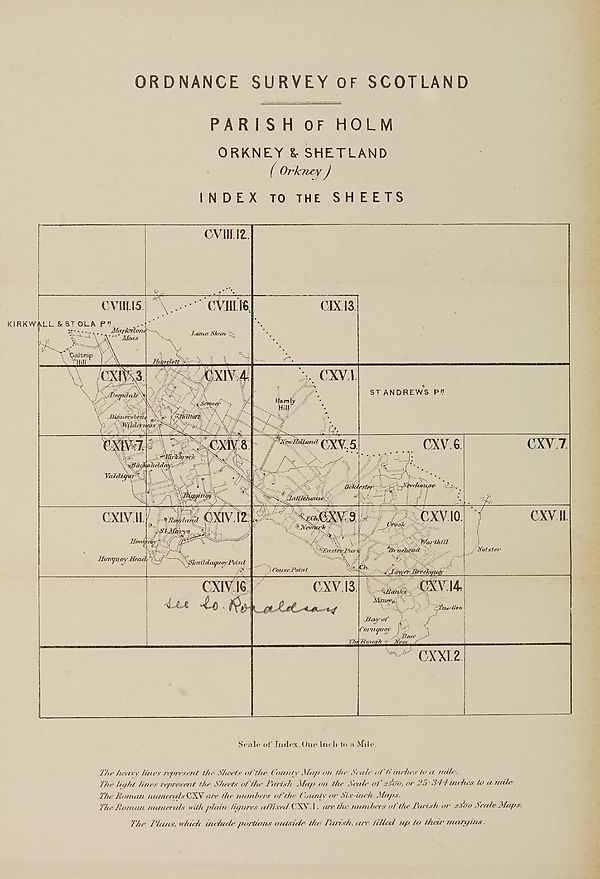 (315) Map - Parish of Holm, Orkney & Shetland (Orkney)