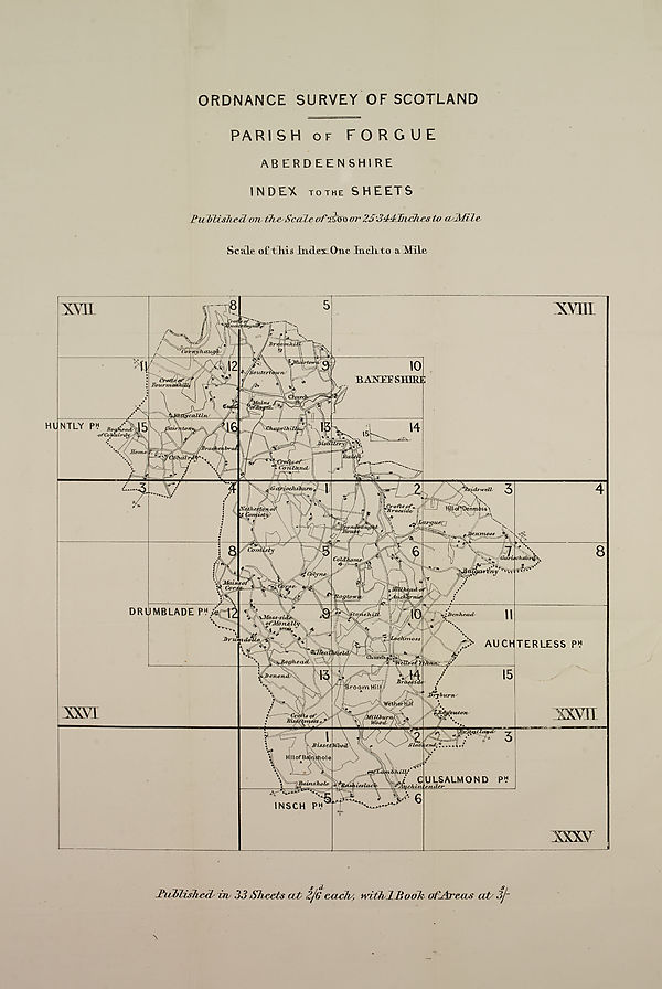 (61) Map - Parish of Forgue, Aberdeenshire