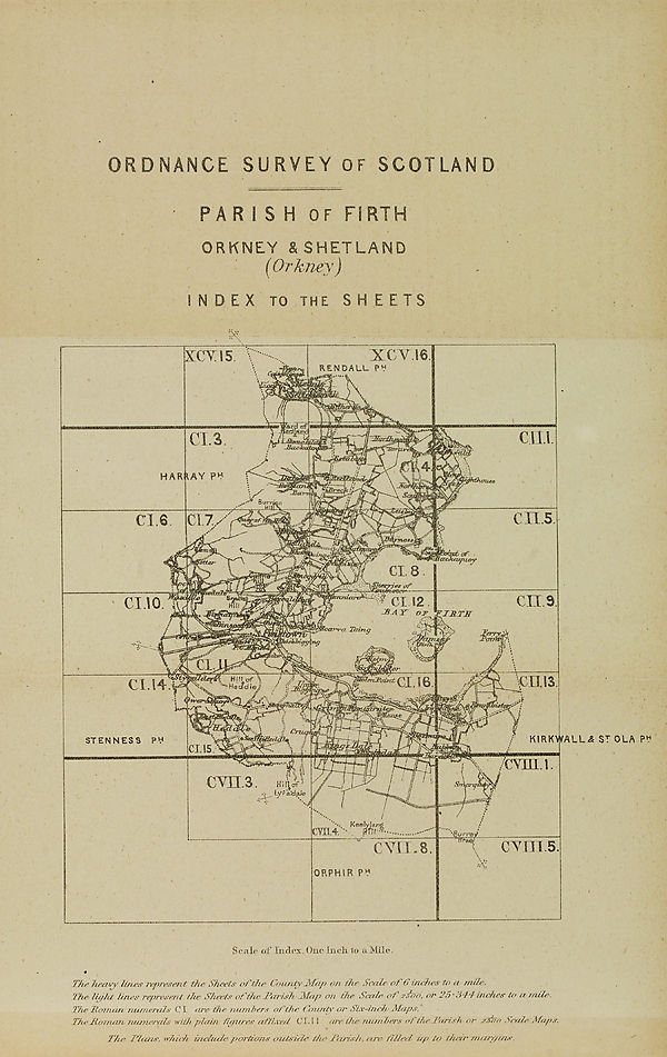 (535) Map - Parish of Firth, Orkney & Shetland (Orkney)
