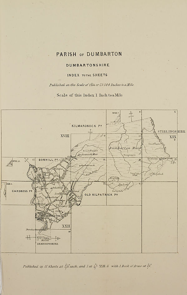 (164) Map - Parish of Dumbarton, Dumbartonshire