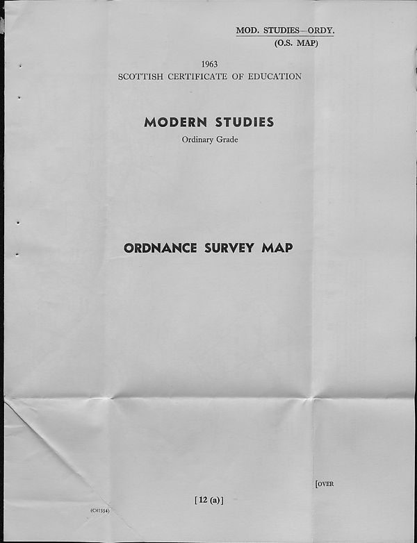 (616) Modern Studies (Ordinary Grade) - Ordnance Survey Map