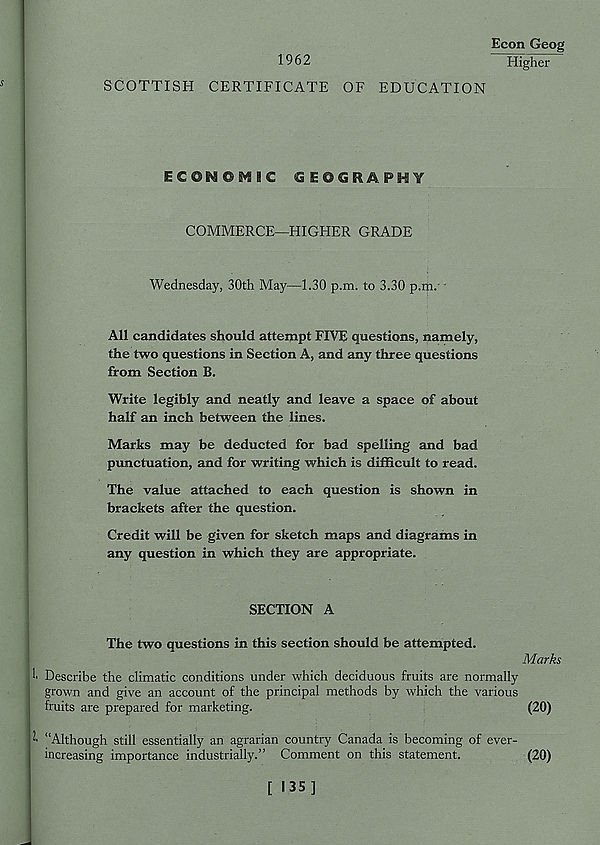 (501) Commerce, Higher Grade - Economic Geography