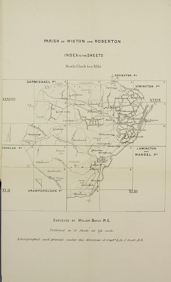 (424) Map - Parish of Wiston and Roberton