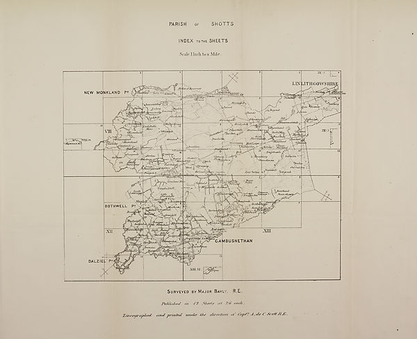 (534) Map - Parish of Shotts