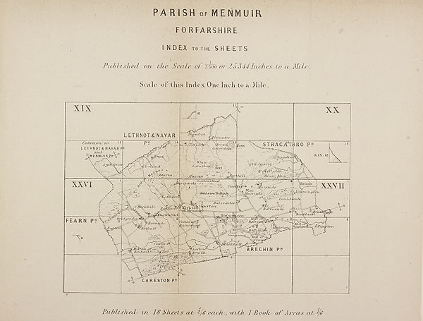 (90) Map - Parish of Menmuir