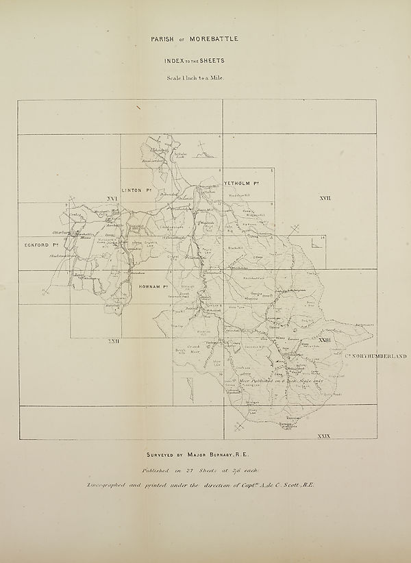 (564) Map - Parish of Morebattle