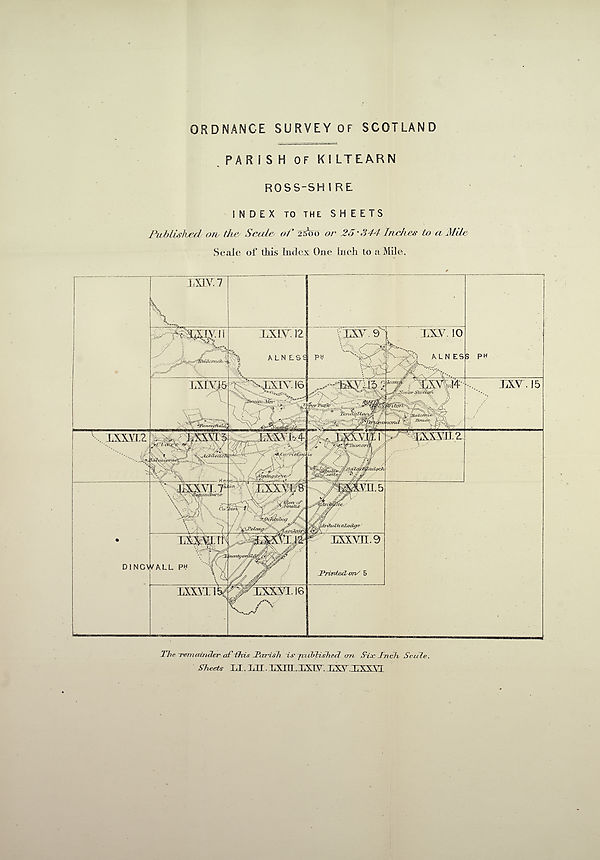 (557) Map - Parish of Kiltearn