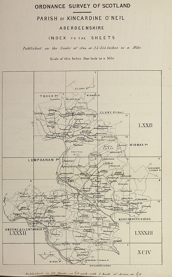 (605) Map - Parish of Kincardine O'Neil