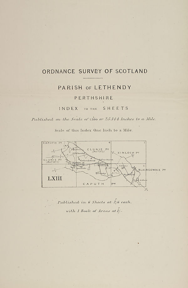 (359) Map - Parish of Lethendy