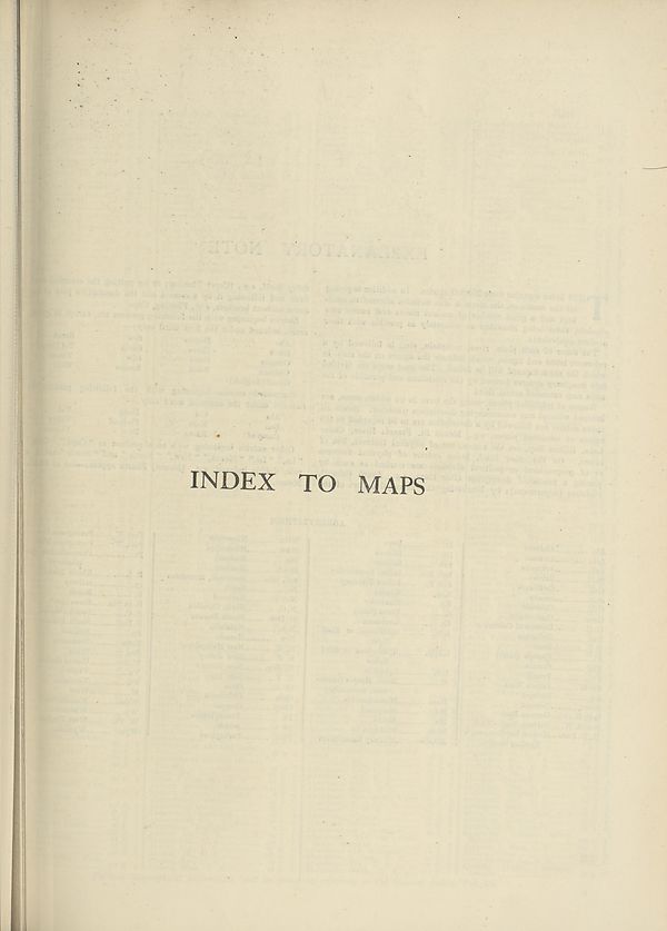 (509) Index to maps