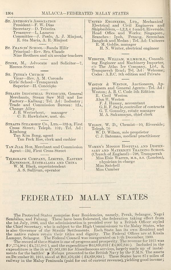 (1425) Page 1304 - Federated Malay States