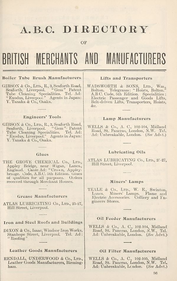 (1850) [Page lxxiii] - A.B.C. directory of British merchants and manufacturers