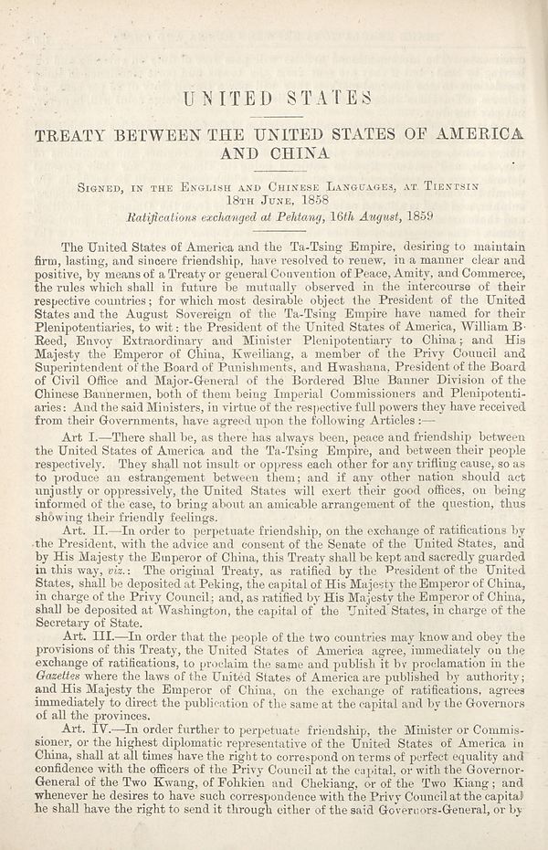 (172) [Page 104] - United States: Treaty between the United States of America and China