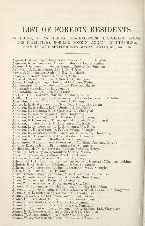 (1500) [Page 1420] - List of foreign residents
