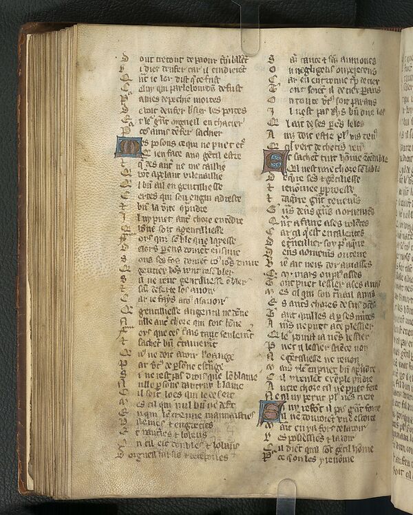 (258) - Manuscripts from France > Mid-14th century manuscript of the ...