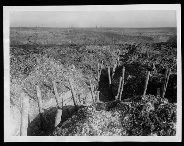 (12) C.1045 - German communication trench near Beaumont Hamel ...