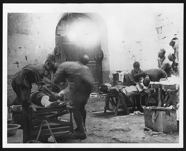 (2) C.455 - Dressing wounds of an Anzac man