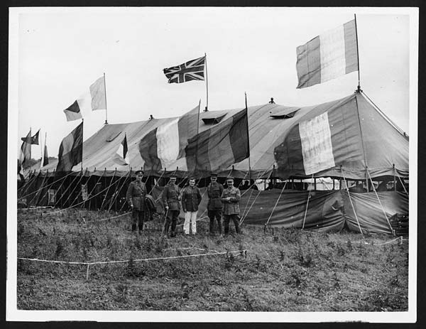 (269) C.1932 - Y.M.C.A. tent on the ground