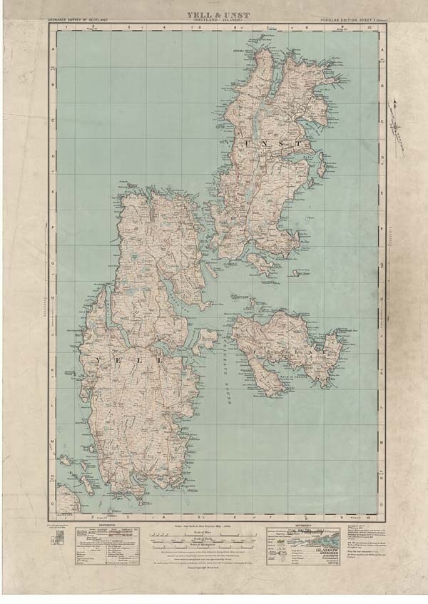 (1) Sheet 1 - Yell & Unst (Shetland Islands) - Scottish Directories ...