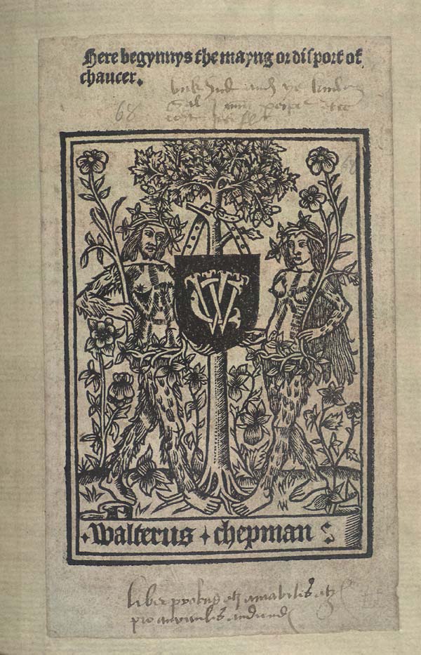 (1) Title page - Mayng or Disport of Chaucer