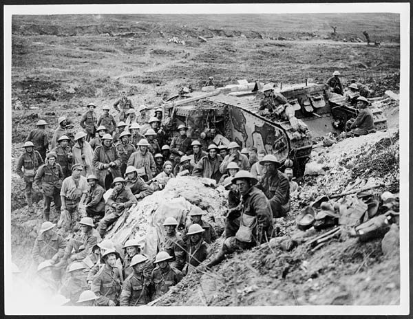 (196) D.1641 - One of our Tanks at Flers