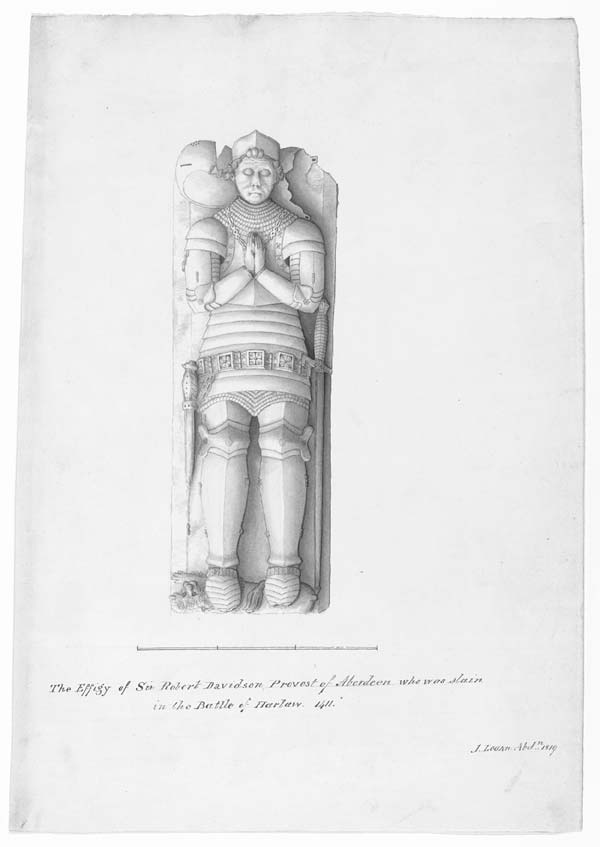 (19) 5d - Effigy of Sir Robert Davidson, Provost of Aberdeen who was slain in the Battle of Harlaw, 1411