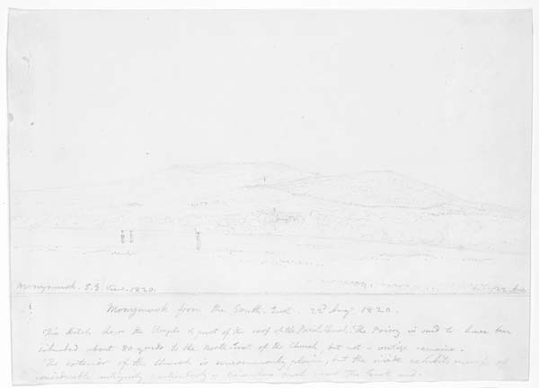 (31) 9a - Monymusk from the south east, 22nd Augt, 1820