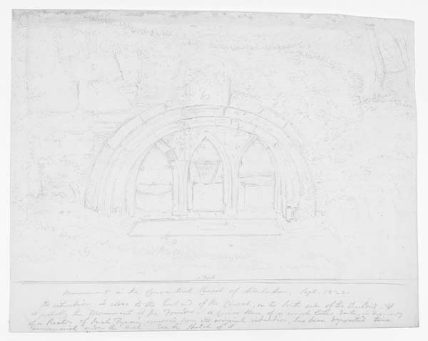 (6) 20b - Monument in the Conventual Church of Ardchattan, Sept. 1820
