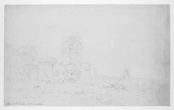 (22) 13a - Abbey of Inchcolm, N.E. View, 1782