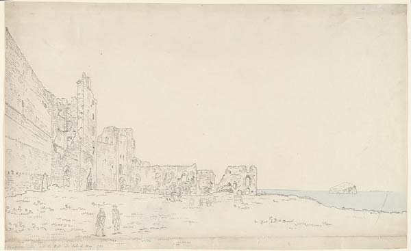 (1) 25 - Tantallon Castle, with the Bass and the Isle of May 1782