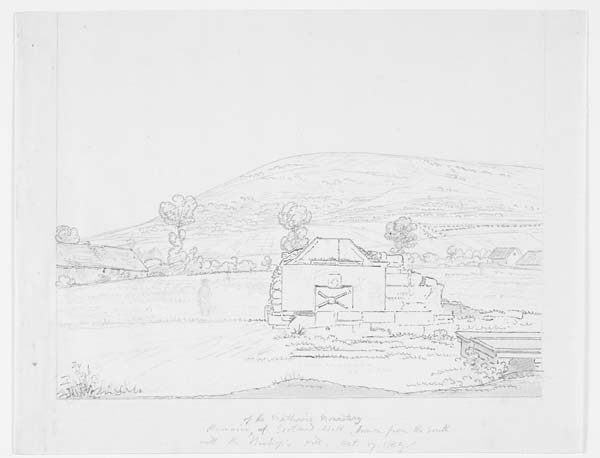 (1) 52a - Remains of the Mathurine Monastery of Scotland-Well, drawn from the south with the Bishop's Hill